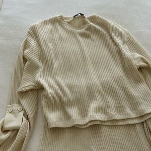 Two piece Zara nude outfit Not worn , without tags